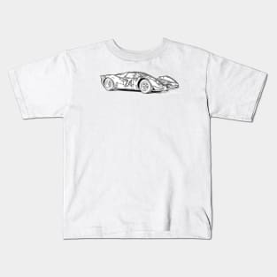 330 P4 Wireframe Kids T-Shirt